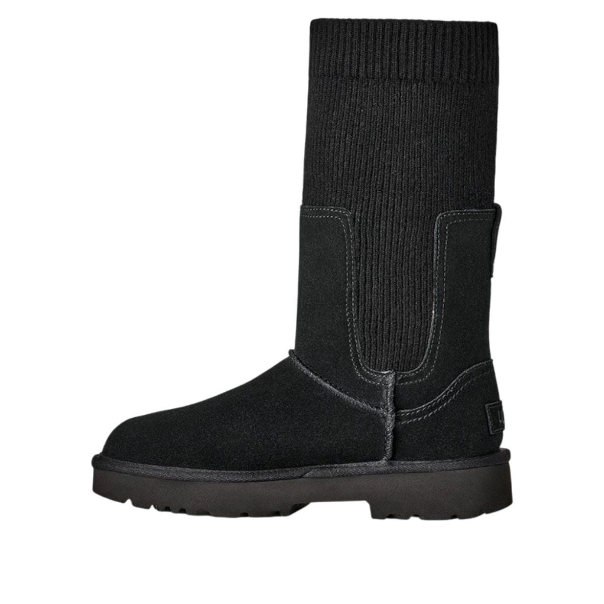 (WMNS) UGG Marais Knit Chelsea Snow Boots 'Black' 1171573-BLK