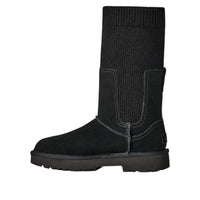 (WMNS) UGG Marais Knit Chelsea Snow Boots 'Black' 1171573-BLK