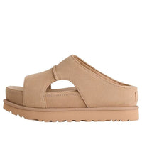(WMNS) UGG Goldenstar Hi Cutout Slide Platform 'Sand' 1175132-SAN
