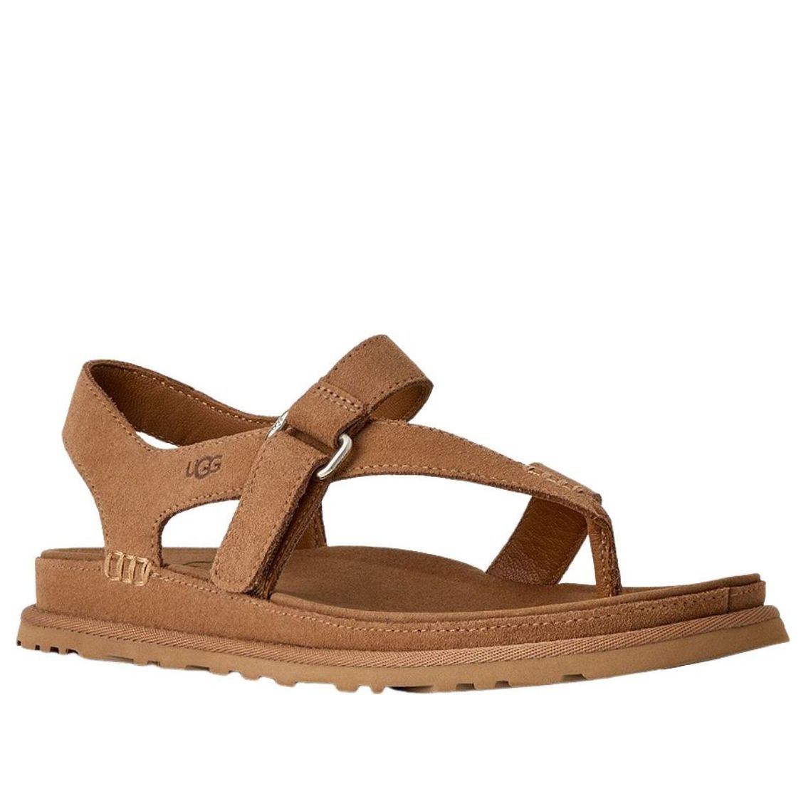 (WMNS) UGG GoldenGaze Toe Post Sandals 'Chestnut' 1175134-CHE