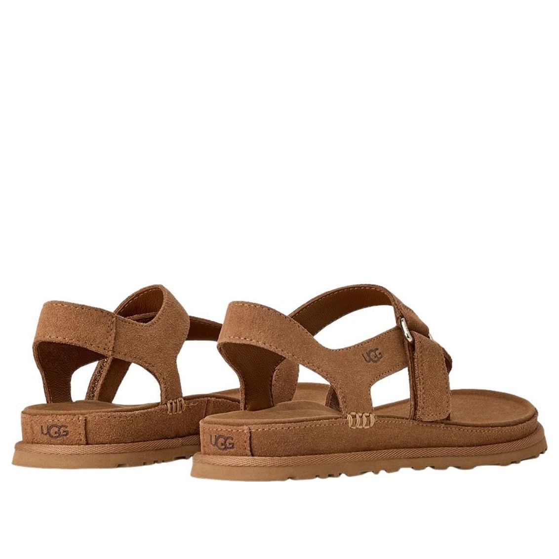 (WMNS) UGG GoldenGaze Toe Post Sandals 'Chestnut' 1175134-CHE