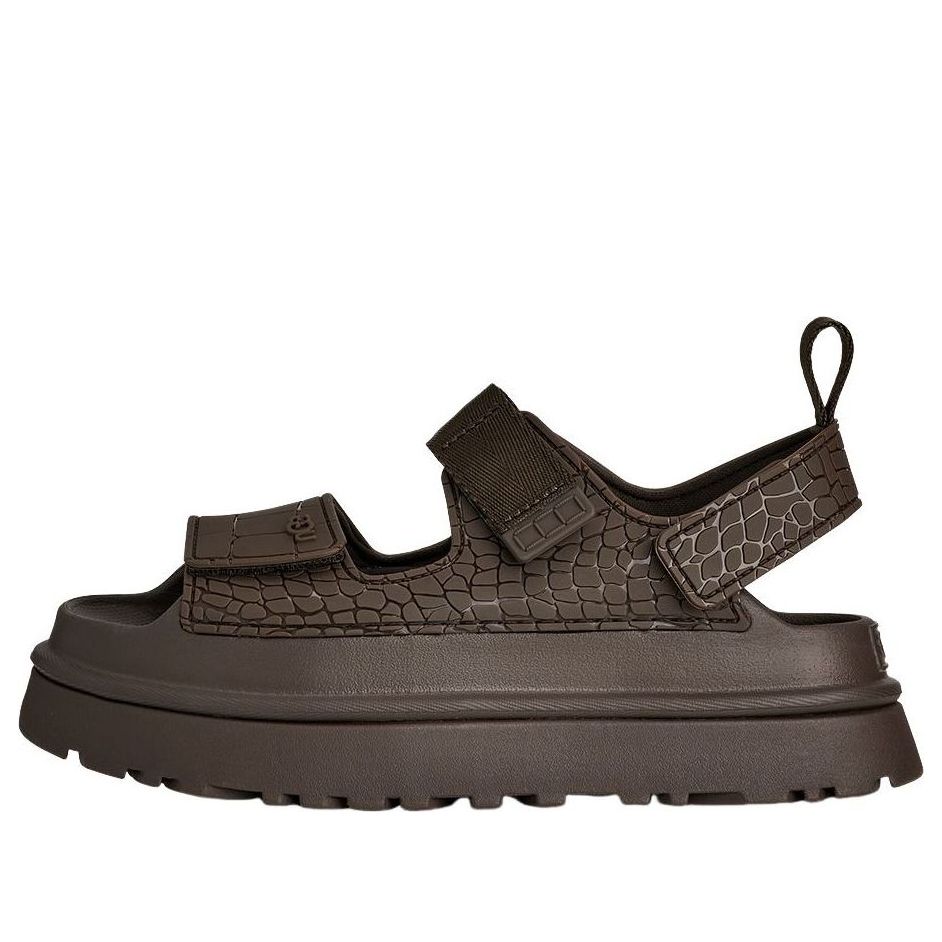 (WMNS) UGG GoldenGlow Embossed Sandals 'Dense Smoke' 1175311-DNSS