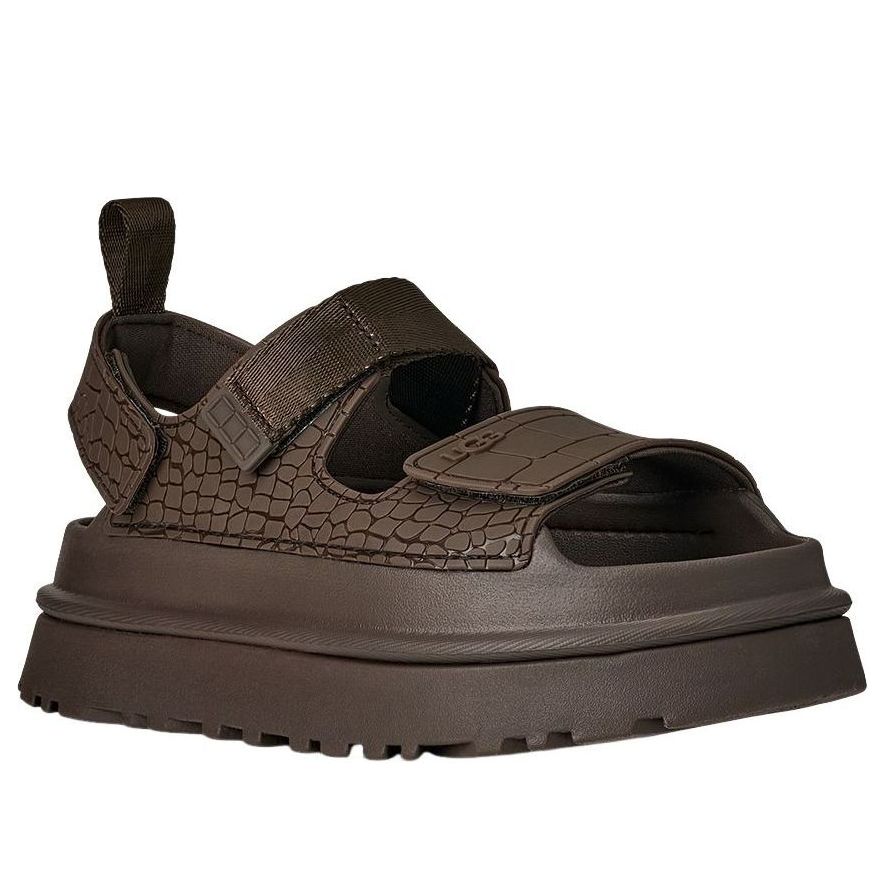 (WMNS) UGG GoldenGlow Embossed Sandals 'Dense Smoke' 1175311-DNSS