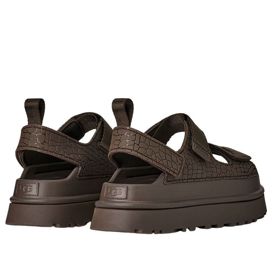 (WMNS) UGG GoldenGlow Embossed Sandals 'Dense Smoke' 1175311-DNSS