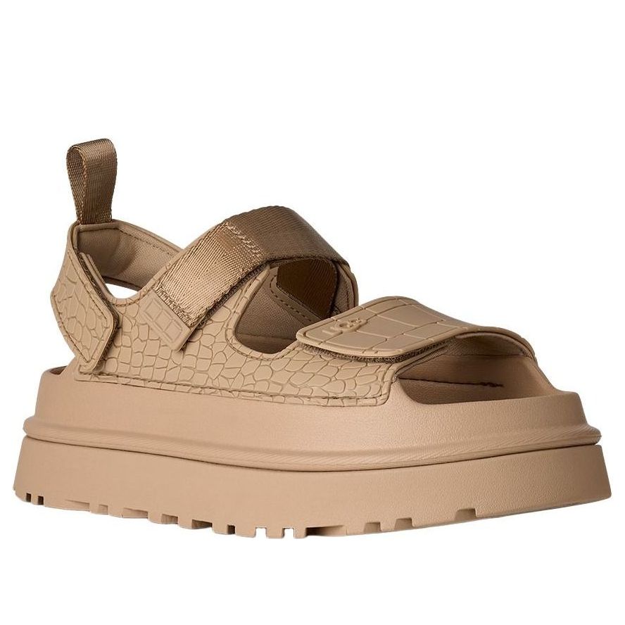 (WMNS) UGG GoldenGlow Embossed Sandals 'Mustard Seed' 1175311-MDSD