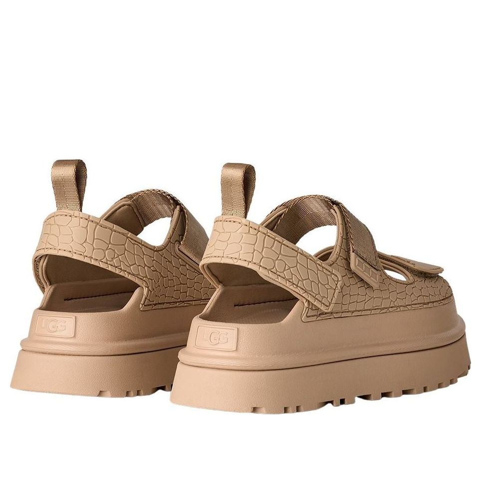 (WMNS) UGG GoldenGlow Embossed Sandals 'Mustard Seed' 1175311-MDSD