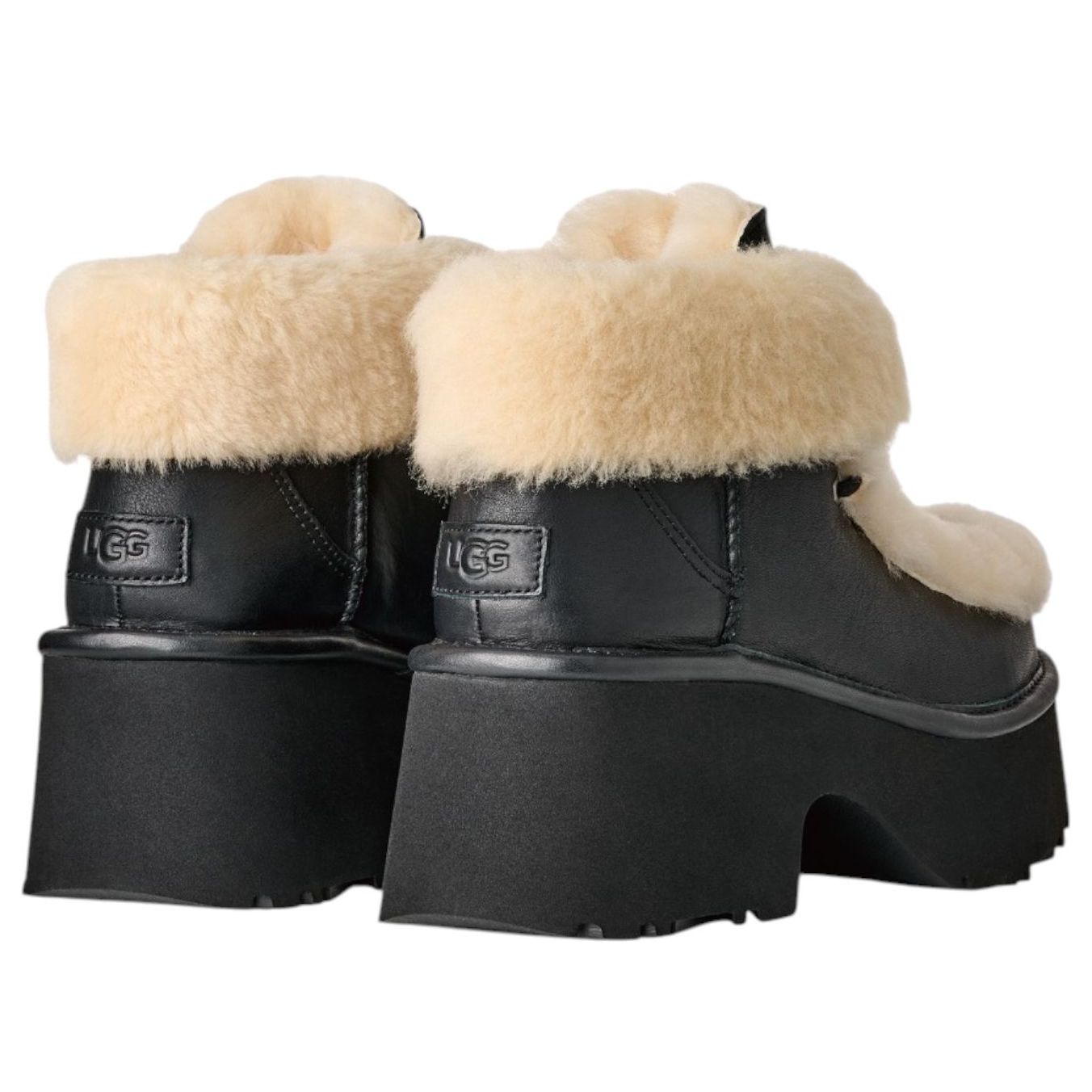 (WMNS) UGG Esmee Leather Lace-up Boots 'Black' 1176110-BLK