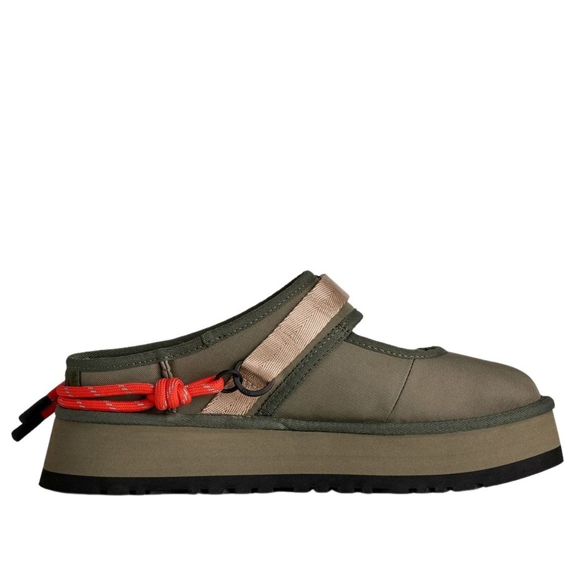 (WMNS) UGG Bea Mary Jane Wildwood Mules 'Burnt Olive' 1180111-BTOL