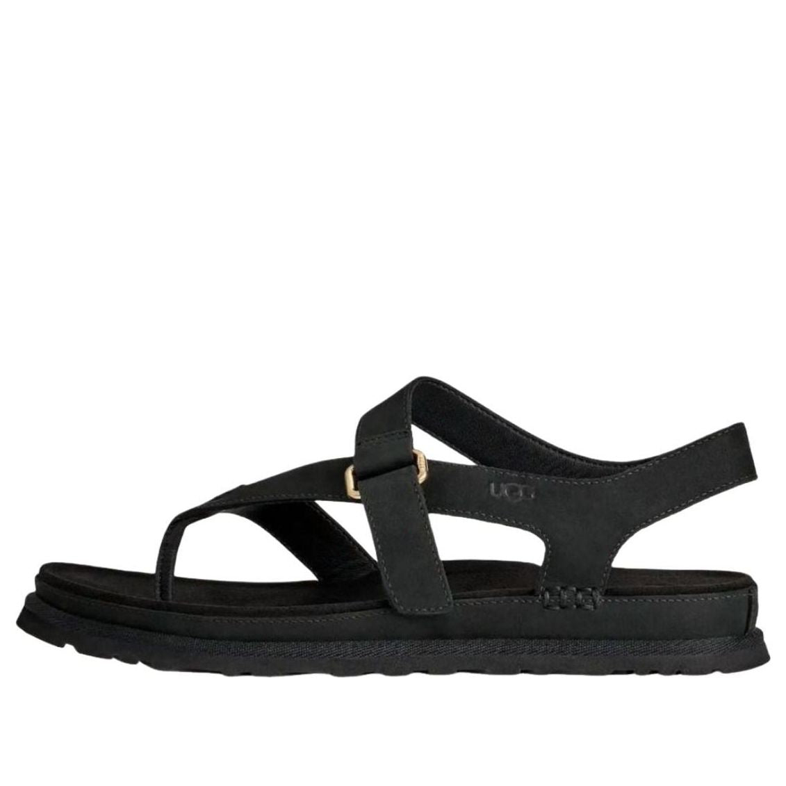 (WMNS) UGG GoldenGaze Toe Post Sandals 'Black' 1184931-BLK