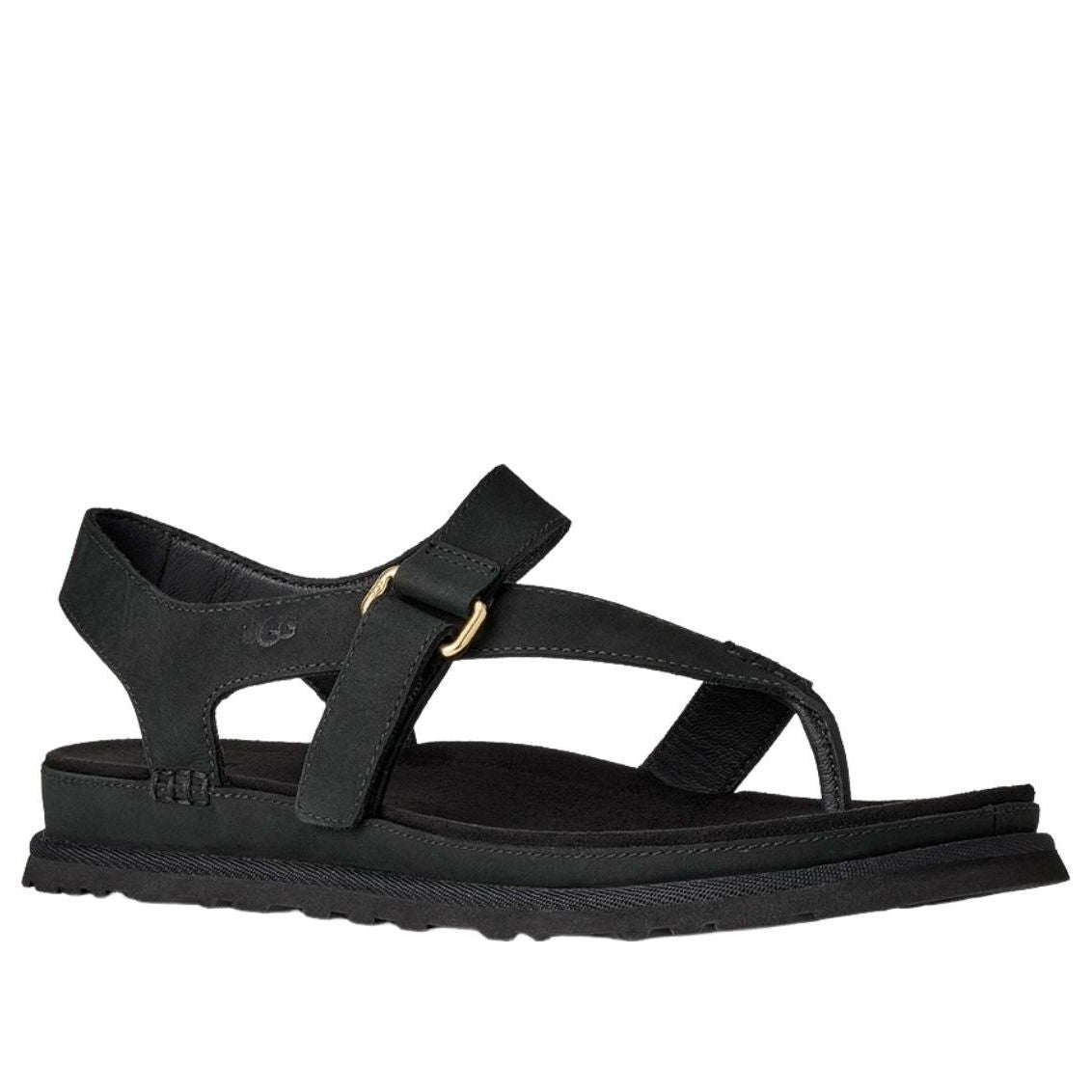 (WMNS) UGG GoldenGaze Toe Post Sandals 'Black' 1184931-BLK