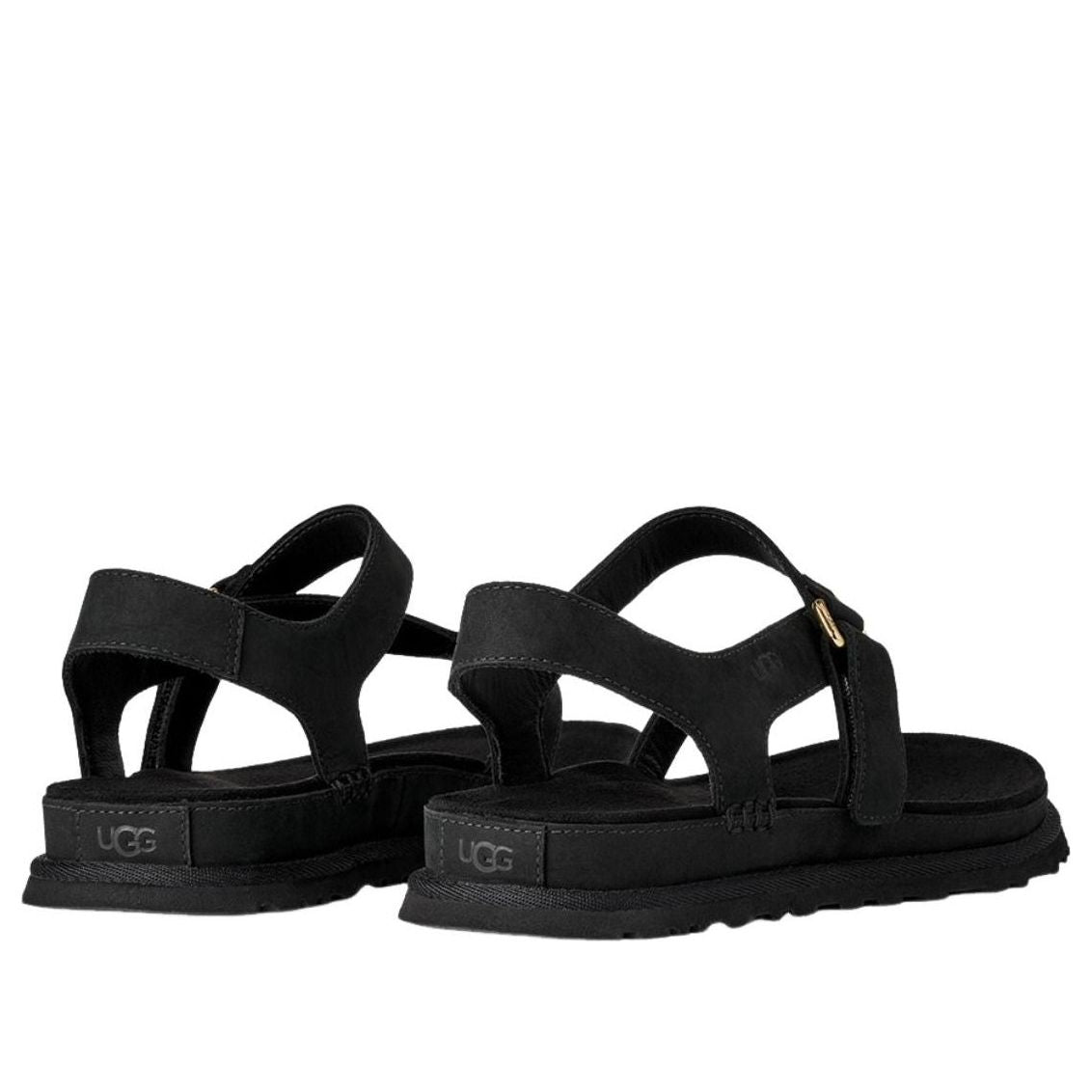 (WMNS) UGG GoldenGaze Toe Post Sandals 'Black' 1184931-BLK