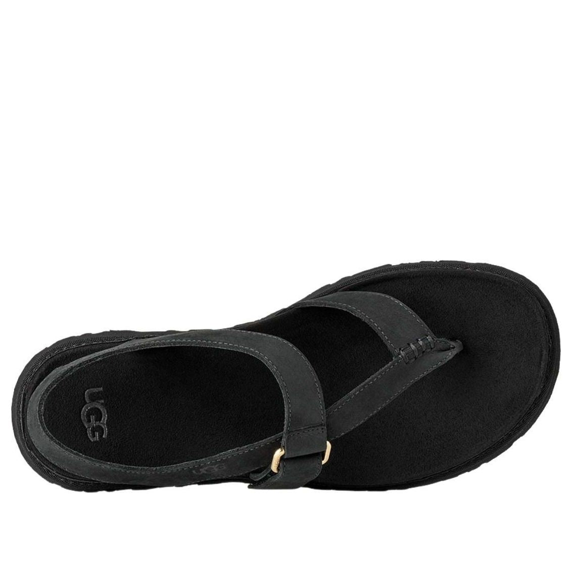 (WMNS) UGG GoldenGaze Toe Post Sandals 'Black' 1184931-BLK