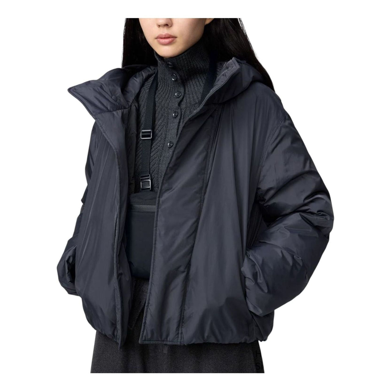 (WMNS) UNIQLO Pufftech Parka 'Dark Grey' 480064-08