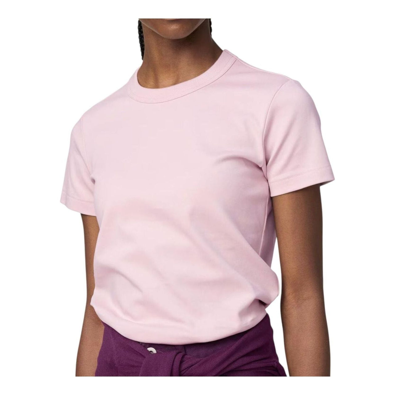 (WMNS) UNIQLO Crew Neck T-Shirt 'Pink' 483456-11