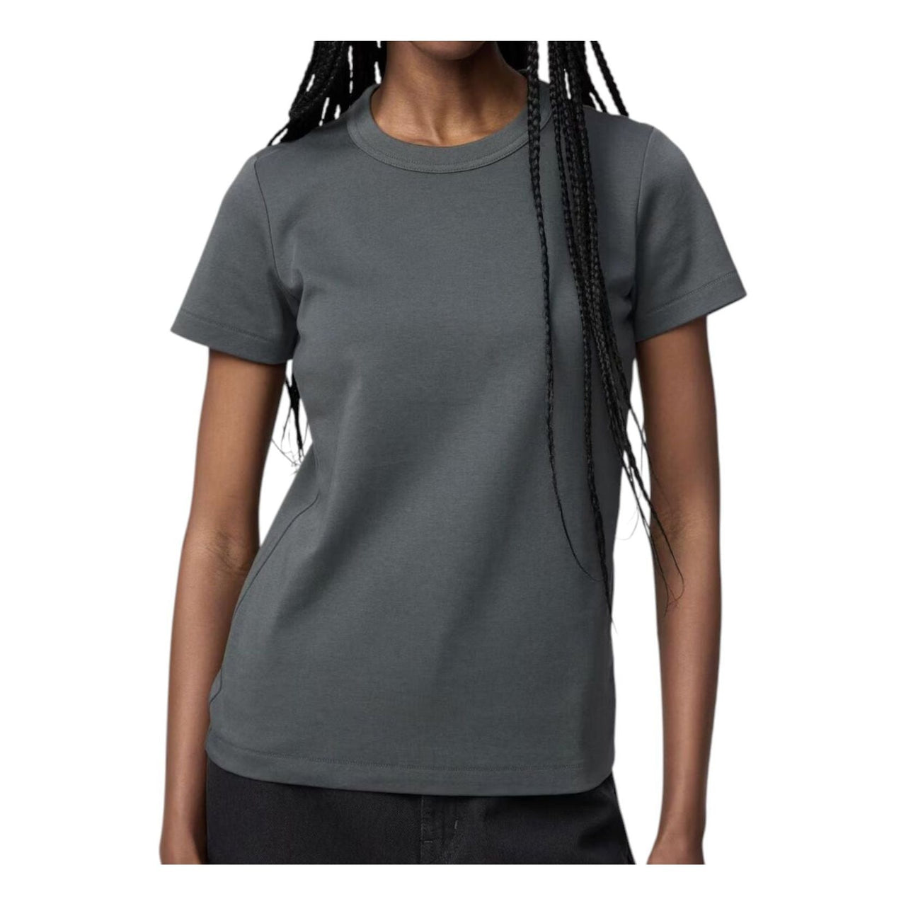 (WMNS) UNIQLO Crew Neck T-Shirt 'Dark Green' 483456-58