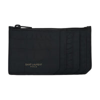 SAINT LAURENT Cow Leather Card Holder Card Holder Men's Black