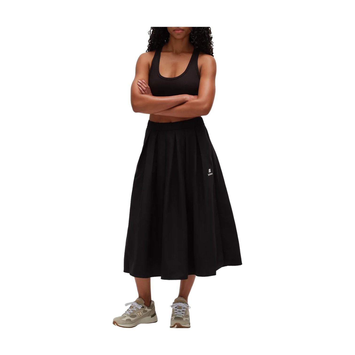 (WMNS) New Balance Made in USA Skirt Asia Sizing 'Caviar' WK53561BK